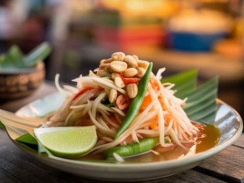 สั่งส้มตำครบ 3 จาน แถมไก่ย่างครึ่งตัว!